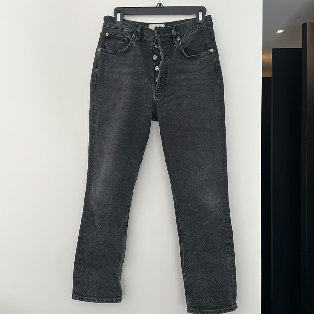 Agolde Riley Jean in black, size 27